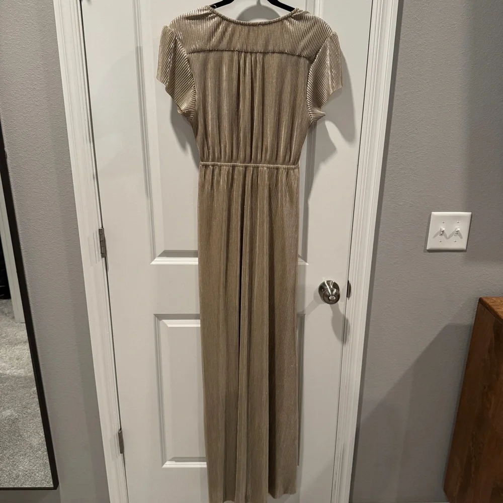 Baltic Born Athena Dress Gold Maxi Dress Wedding Gala Black‎ Tie Formal Dress - Picture 5 of 10